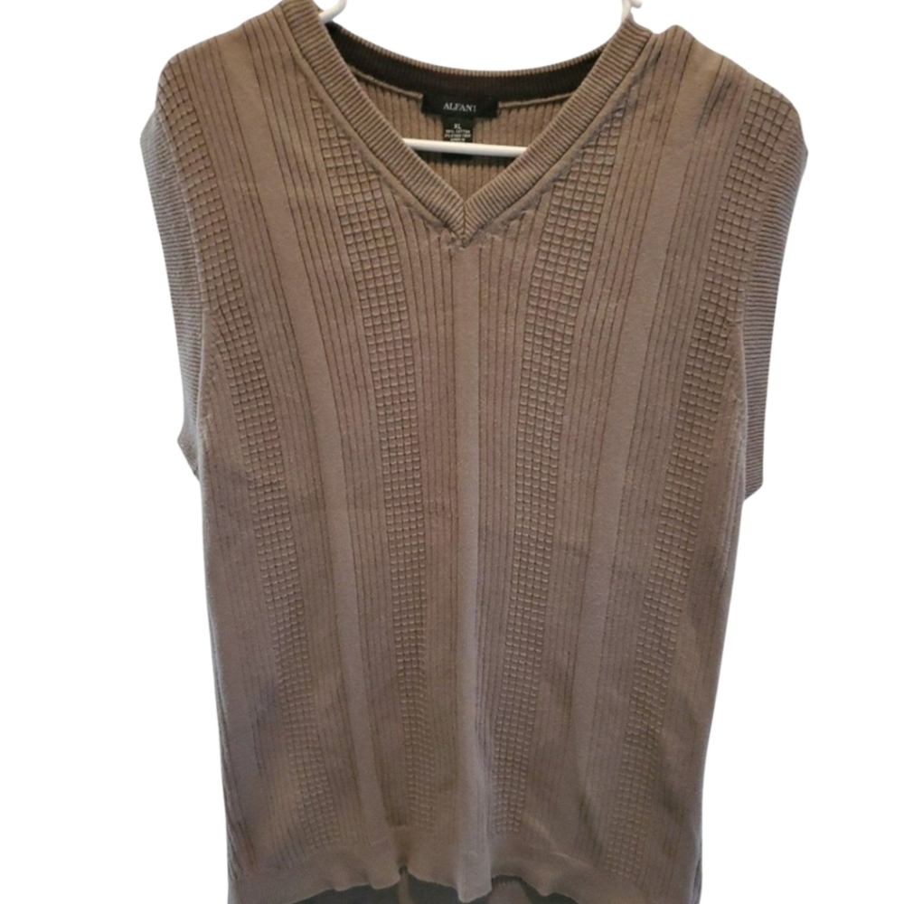 VTG ALFANI SWEATER VEST SLEEVLESS MENS XL
